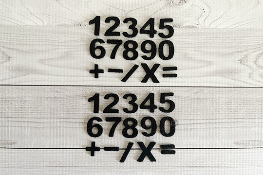 Felt Calculator Number Sets For Crochet/Knit Amigurumi - 2 Sets