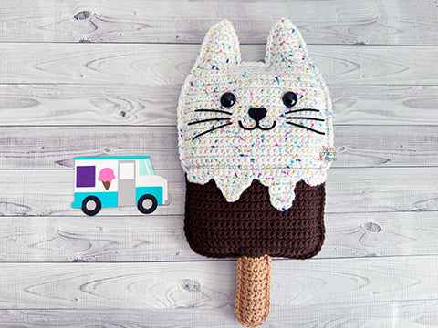 Cat Popsicle Catsicle Kawaii Cuddler® Crochet Pattern