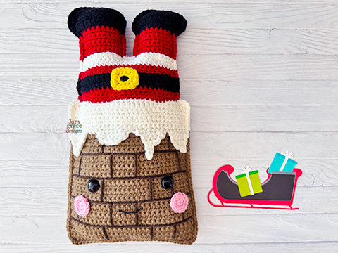 Chimney Santa Kawaii Cuddler® Crochet Pattern