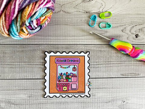 Daisy Kawaii Crew Vinyl Finishing Sticker