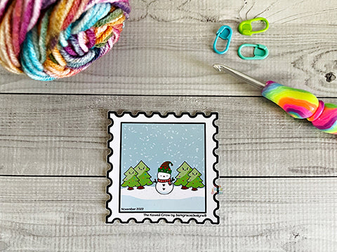 Elf Hat Kawaii Crew Vinyl Finishing Sticker