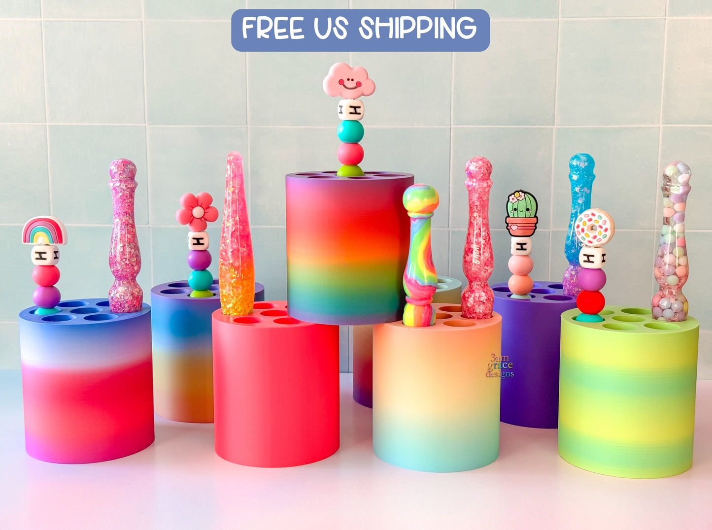 Mini Crochet Hook Rack Stand Holder *FREE US Shipping!*