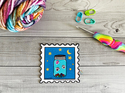 Love Bug Kawaii Crew Vinyl Finishing Sticker