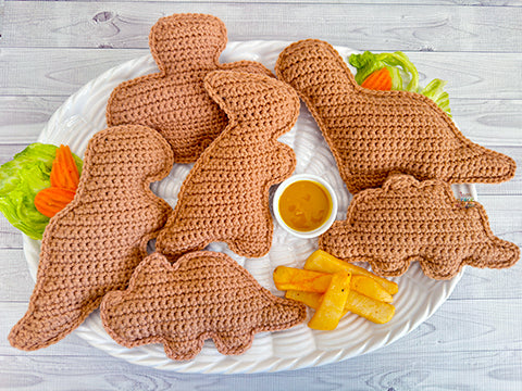 Mini Dino Nugget Kawaii Cuddler® Crochet Pattern BUNDLE