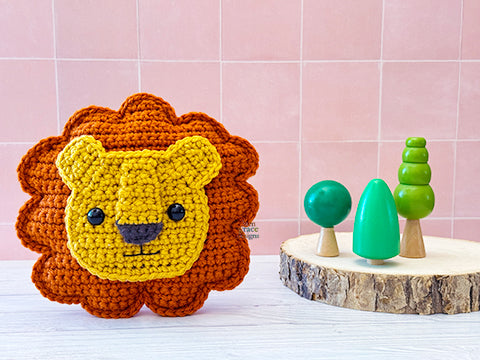 Mini Lion Head Kawaii Cuddler® Crochet Pattern