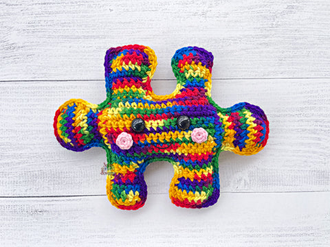 Mini Puzzle Piece Kawaii Cuddler® Crochet Pattern