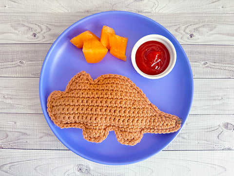 Mini Triceratops Dino Nugget Kawaii Cuddler® Crochet Pattern
