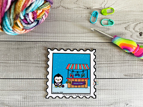 Mitten Kawaii Crew Vinyl Finishing Sticker