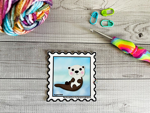 Otter Kawaii Crew Vinyl Finishing Sticker