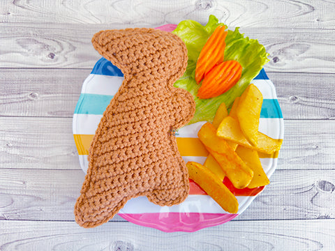 Mini Parasaurolophus Dino Nugget Kawaii Cuddler® Crochet Pattern