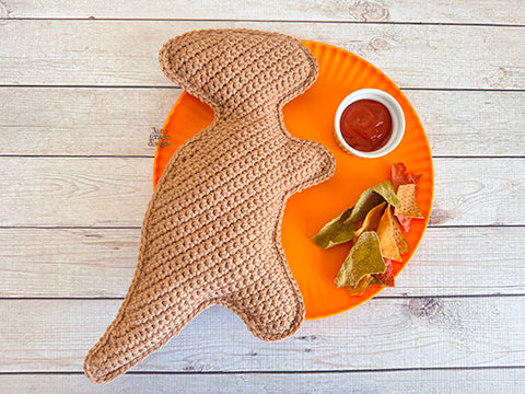 Parasaurolophus Dino Nugget Kawaii Cuddler® Crochet Pattern