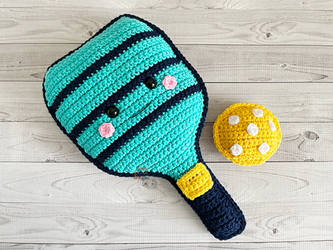 Pickleball Paddle Kawaii Cuddler® Crochet Pattern