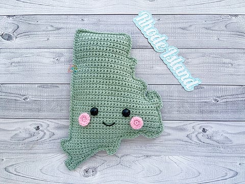 State of Rhode Island Kawaii Cuddler® Crochet Pattern