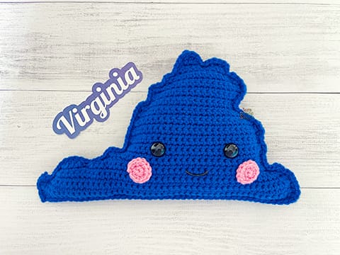State of Virginia Kawaii Cuddler® Crochet Pattern