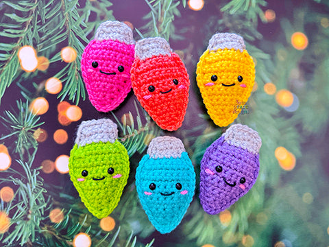 Tiny Christmas Light Kawaii Cuddler® Crochet Pattern
