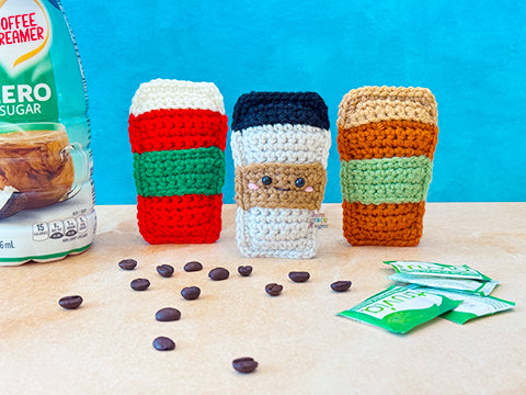 Tiny Coffee Kawaii Cuddler® Crochet Pattern