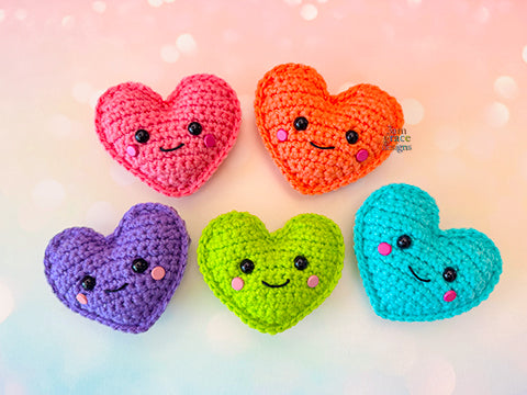Tiny Heart Kawaii Cuddler® Crochet Pattern