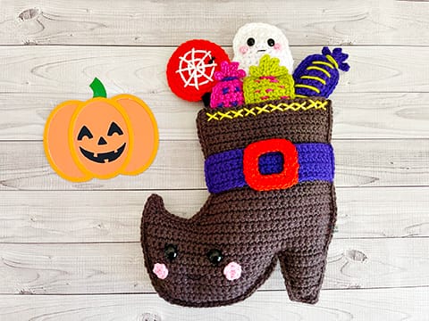Witches Boot Kawaii Cuddler® Crochet Pattern