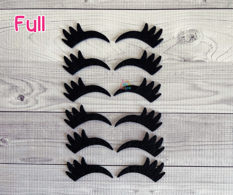 Felt Eyelashes For Crochet/Knit Amigurumi - 6 PAIR