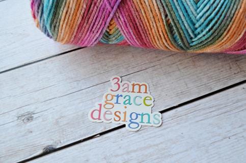 3amgracedesigns Vinyl Sticker