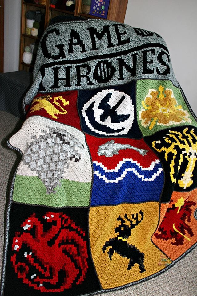 Game of Thrones C2C Crochet Graphgan Blanket