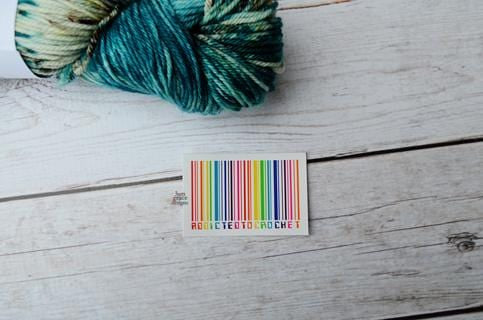 Addicted To Crochet Vinyl Sticker