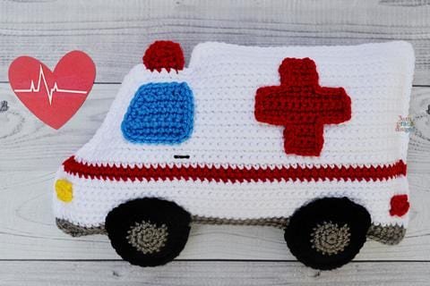 Ambulance Kawaii Cuddler® Crochet Pattern