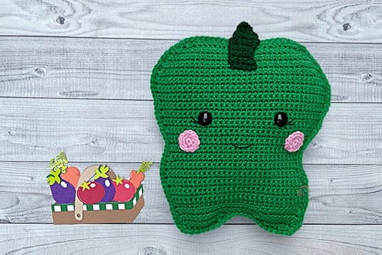 Bell Pepper Kawaii Cuddler® Crochet Pattern