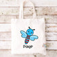 Dragonfly Kawaii Cuddler Tote Bag