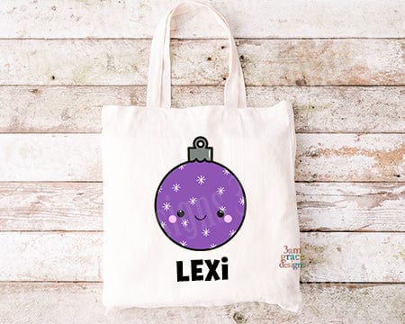 Christmas Ornament Kawaii Cuddler Tote Bag