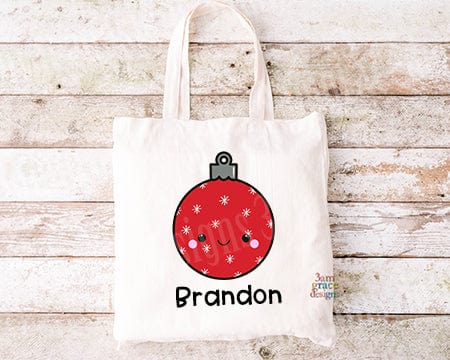 Christmas Ornament Kawaii Cuddler Tote Bag