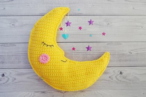 Crescent Moon Kawaii Cuddler® Crochet Pattern