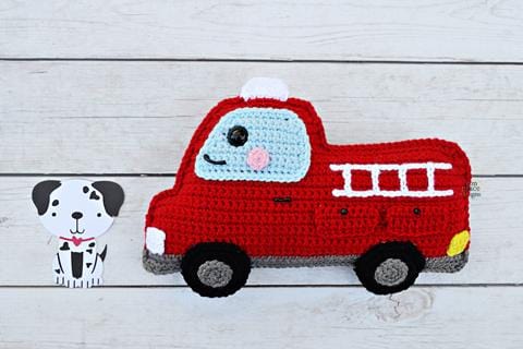 Fire Truck Kawaii Cuddler® Crochet Pattern
