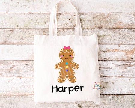 Gingerbread Girl Kawaii Cuddler Tote Bag