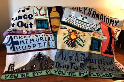Grey's Anatomy C2C Crochet Graphgan Blanket