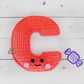Alphabet Letter c Lower Case Kawaii Cuddler® Crochet Pattern