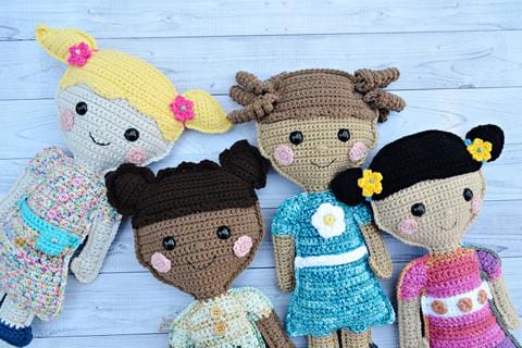 Winter Princess Doll - Lovely Girl Doll Crochet - Cute Girl Amigurumi Plush  Toy