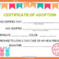 Easter Marshmallow Bunny Kawaii Cuddler® Adoption Certificate