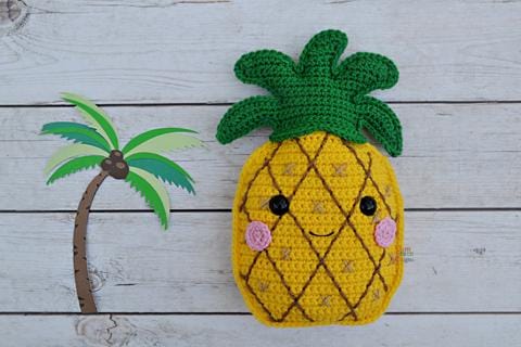 Pineapple Kawaii Cuddler® Crochet Pattern