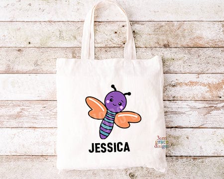 Dragonfly Kawaii Cuddler Tote Bag