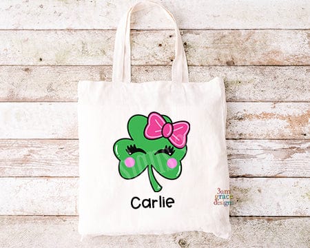 Shamrock Kawaii Cuddler Tote Bag