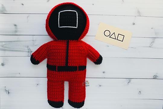 Squid Games Guard Soldier Kawaii Cuddler® Crochet Pattern