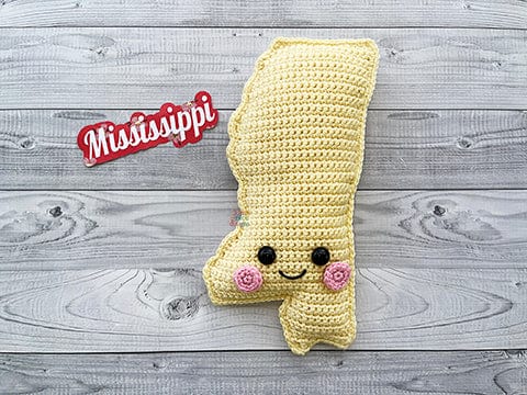State of Mississippi Kawaii Cuddler® Crochet Pattern