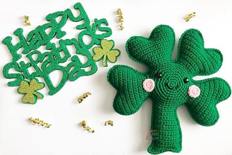 Four Leaf Clover Kawaii Cuddler® Crochet Pattern