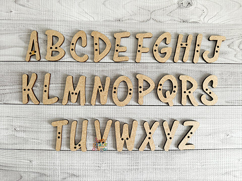 Alphabet Letter Buttons for Personalized Amigurumi