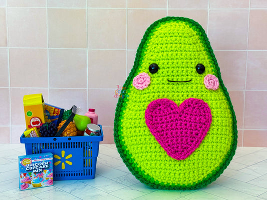 Avocado Kawaii Cuddler® 2.0 Crochet Pattern