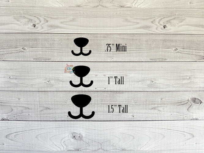 Felt Animal Nose For Crochet/Knit Amigurumi - Set of 6