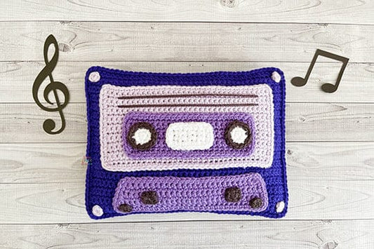 Cassette Tape Kawaii Cuddler® Crochet Pattern