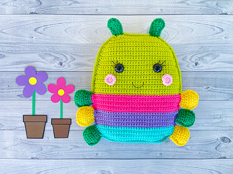 Caterpillar Squish Kawaii Cuddler® Crochet Pattern