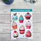 Kawaii Christmas Sweets Vinyl Sticker Sheet